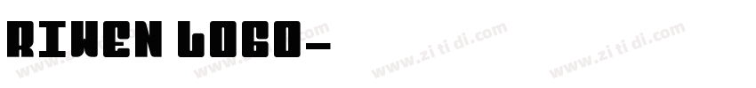 Riwen logo字体转换